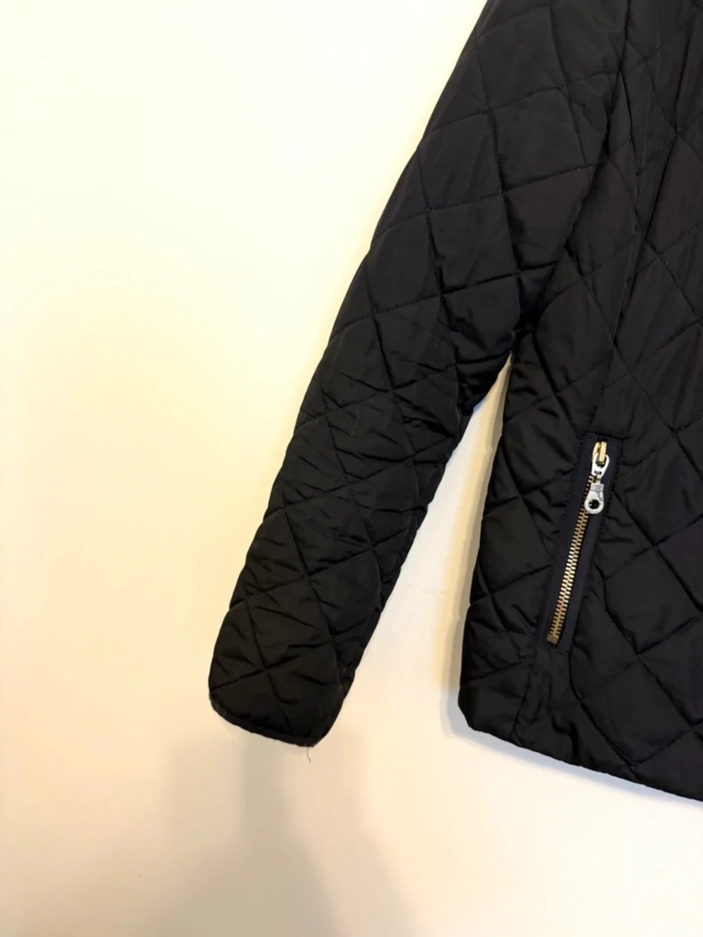 2/$30 Old Navy Black Quilted Jacket Size Small Zip Front Lightweight Puffer Coat